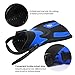 Adult Snorkeling Swim Fins Short blade Diving Fins Adjustable Flippers，1 Pair (Blue, XS/M)
