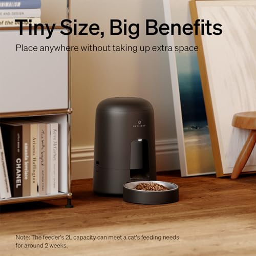 PETLIBRO Automatic Cat Feeders, Timed Cat Feeder with 180-Day Battery Life, Anti-Mistake Touch Design & Up to 6 Meals per Day, Air Automatic Cat Feeder with Timer - Ideal for Small/Medium Cat & Dog