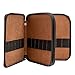 Speedball Art Products Genuine Leather Storage Case for Pencils, Markers, Pens and Art Supplies (Holds Up to 72 Standard Pencils, Antique Brown)