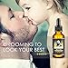 60ml Beard Oil, TASEYAR Fragrance Free Unscented Natural Beard Growing Oil Leave-in Beard Conditioner Natural Beard Care Oil Moutstache Oil for Beard Growth, Mustache, Face and Skin, 2oz, Gift for Him