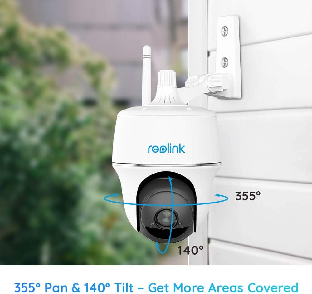 Reolink 2.4Ghz WiFi Caméra de Surveillance sur Batterie, Caméra