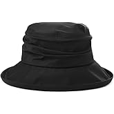 Comhats Rain Hat for Women Waterproof Wide Brim Sun Hats for Ladies UV Protection Summer Bucket Hats Beach Packable 55-62CM