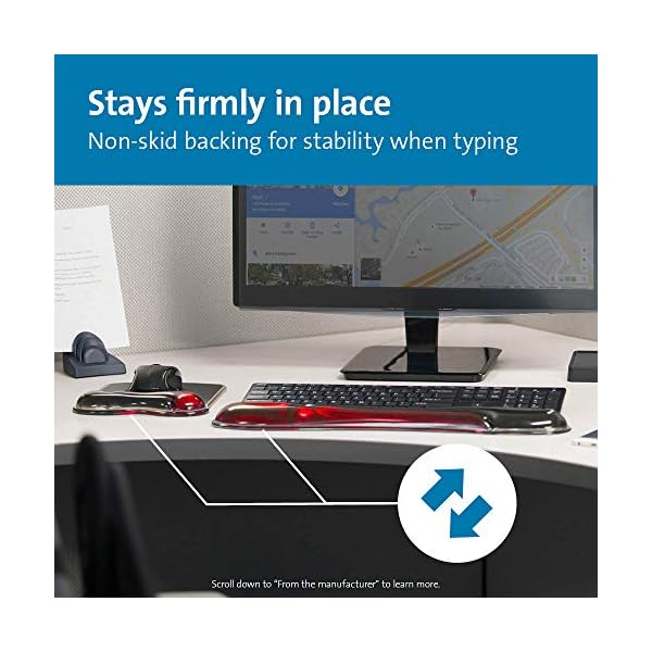 Kensington Duo Gel Mouse & Keyboard Wrist Rest Bundle, Red (K50036WW) Corefulness