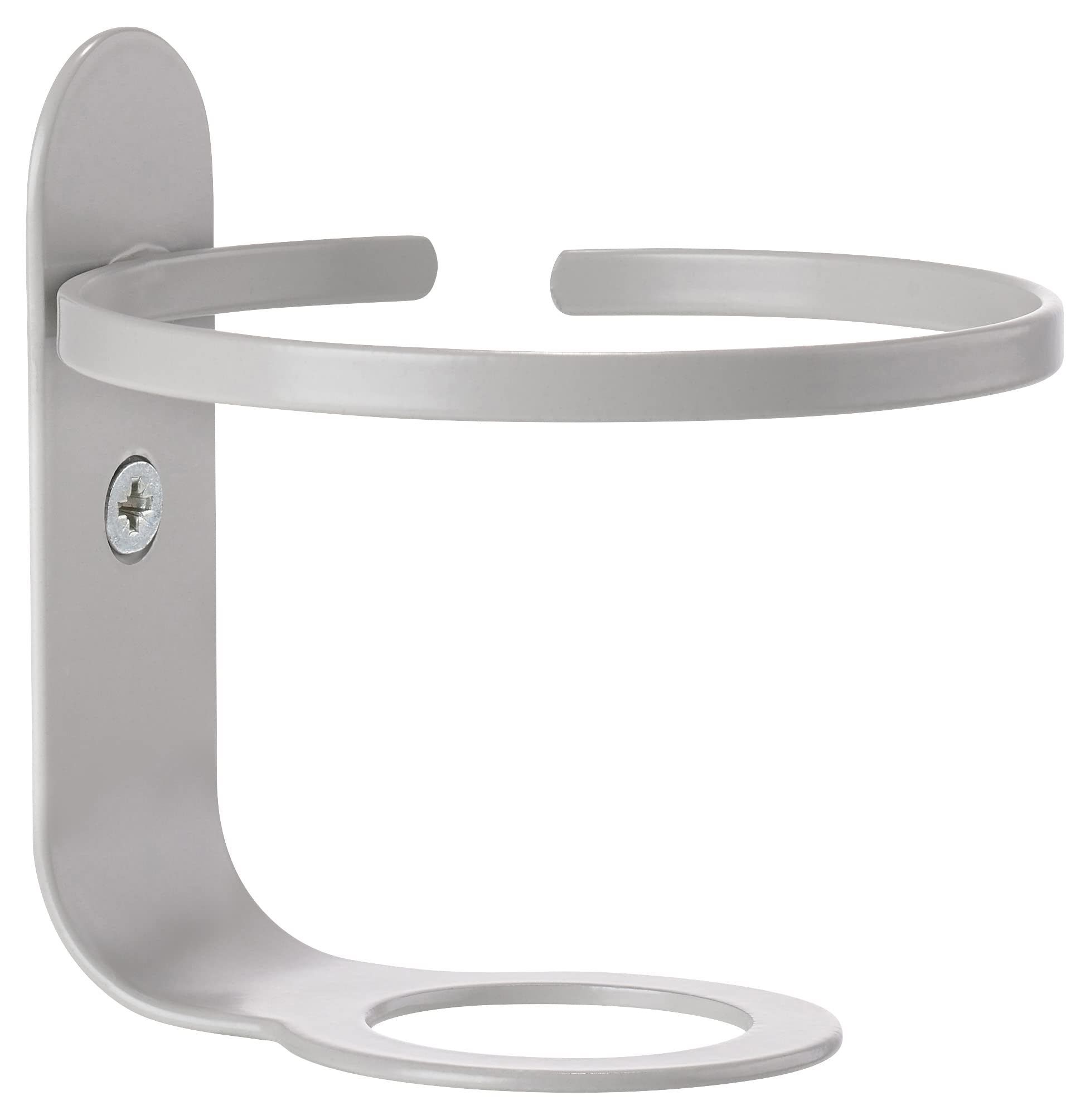 Zone Denmark Ume Wall Mounted Holder for Ume Soap Dispenser/Tumbler, Powder Coated Metal, Soft Grey