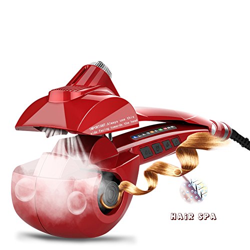 Automatic Steam Hair Curler,Professional Ceramic Rotating Curling Iron Wand Salon curler,Auto Curl Spiral Style Machine Tool,Curlers, Curling Wands