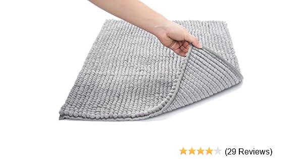 Wendana Bathroom Rugs Non Slip Fluffy Microfiber Shag Bath Mats Water Absorbing Floor Carpet Bath Rugs For Bathroom 20 X 32 White Designyours Bath Rugs