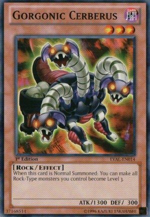 Yu-Gi-Oh! - Gorgonic Cerberus (LVAL-EN014) - Legacy of the Valiant - 1st Edition - Common