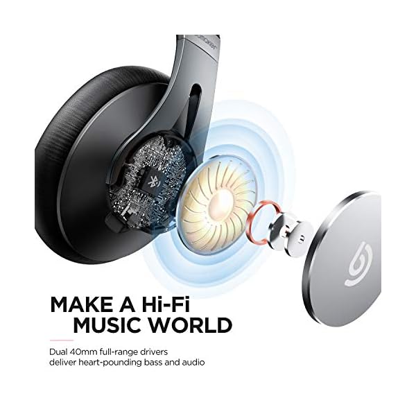 BOMAKER-Active-Noise-Cancelling-Headphones-Wireless-Over-Ear-Bluetooth-Headphones-360-Swiveling-Volume-Dial-Memory-Foam-Ear-Cups-Hi-Fi-Stereo-Headphones-with-CVC80-Mic-for-Home-Office BOMAKER Active Noise Cancelling Headphones, Wireless Over-Ear Bluetooth Headphones, 360° Swiveling Volume Dial, Memory…