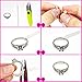 Ring Size Adjuster for Loose Rings - 4 Size 12 Pieces Invisible Ring Size Reducer with Scissors - Transparent Ring Sizer Tightener Ring Snuggies Fit Various Rings