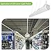 8FT LED Shop Light 8400lm 64W Linear Strip Light Fixture Commercial Grade High Output [120W Fluorescent Equivalent] 5000K Dimmable High/Low Bay Balcony Canopy Light DLC Premium 4.2 Qualified