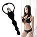 Waterproof 10 frequency Vibrating Vagina and anal beads Massager Vibrator Female Masturbation Pleasure Sex Toys, Waterproof Female Vibrator (Black)