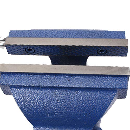 CCLIFE Feststehend Schraubstock Gusseisen 100/125/150 mm für Werkbank Werkbankschraubstock Parallelschraubstock, Modell:125mm – Bild 4