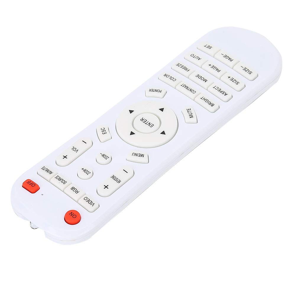 Ciciglow Universal Projector Remote Control, White, 6.1 * 1.8 * 0.8in
