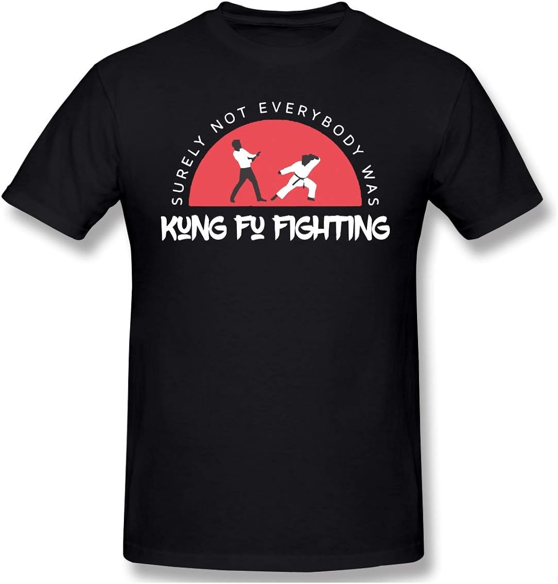 SKQIT Custom TShirt KungFuFighting Men's Funny Graphic Short Sleeve