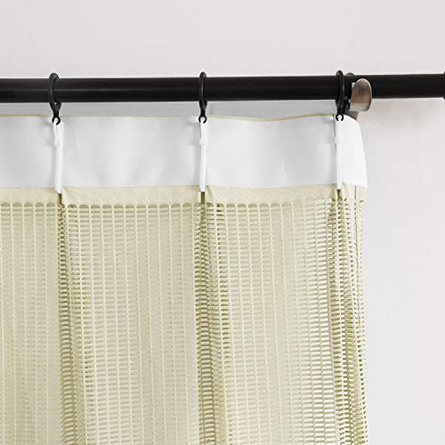cololeaf 5ft Wide x 7ft Tall Pinch Pleated Hanging for Hospital Medical Clinic SPA Lab Cubicle Curtain Divider Privacy Screen, in Beige Customizable