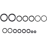 Uouteo Airbrush O Ring Replacements for Airbrush Gun（15Pcs） | 6 Sizes of O-rings for Different Types of Airbrushes