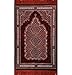 Modefa Turkish Islamic Prayer Rug - Soft & Comfortable Prayer Mat - Muslim Janamaz Sajada - Plush Velvet Praying Carpet for Men and Women - Ramadan or Eid Gift - Geometric Floral Ipek (Red)