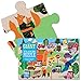 eeBoo Around the Town Floor Puzzle, 48 pieces