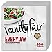 Vanity Fair Everyday Casual Paper Napkins, Classic White, 100 Count (Pack of 12)