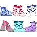 TeeHee Little Girls Cotton Basic Crew Socks 12 Pair Pack (6-8 Years, Large Dot & Hearts)