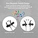 Wireless Headphones, Bluetooth in-Ear Sports Earbuds with Microphone HiFi Stereo Noise Cancelling Earphones Deep Bass Sweatproof (Magnetic Switch, 6 Hours Playtime) for Running Workout Gym Drivingthumb 2