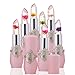 Color Change Crystal Jelly Lipstick, Staron Women Long-lasting Moisturizer Magic Temperature Change Color Beauty Bright Flower Lip Balm Makeup Display Lipstick for Ladies (A)
