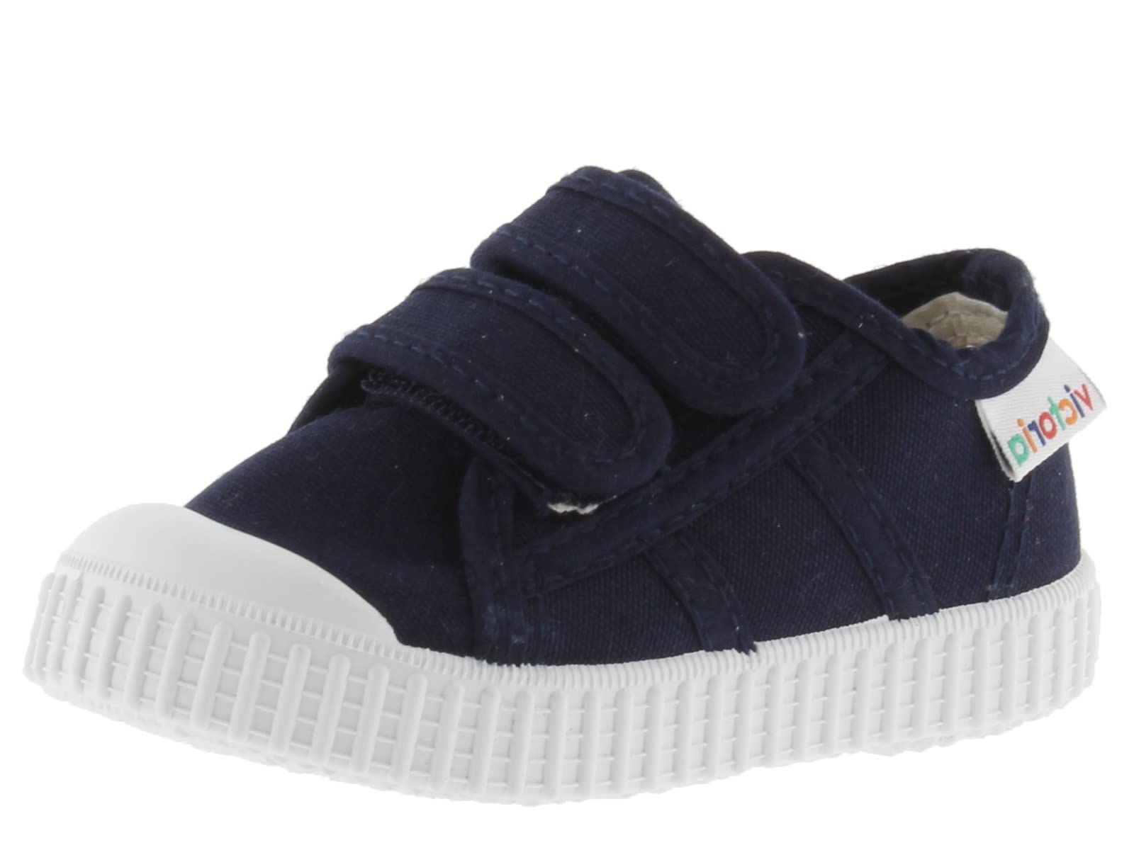victoria Unisex 1915 Canvas Trainers & Double Hook-and-Loop Closure & Reinforced Toe 136606 for Kids Marino 18