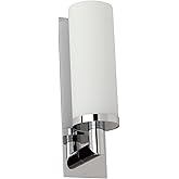 Ginger 2881/26 1 Light Up Lighting Wall Sconce, Polished Chrome