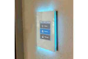 LANBON LCD 1/2/3 Gang Smart Light Switch 3 Way for Whole House, LCD Magic Panel by WiFi Mesh Never be Offline, Mesh Wi-Fi Smart Switch Works with Alexa&Google Home, Neutral Wire Required,L8-HS-White