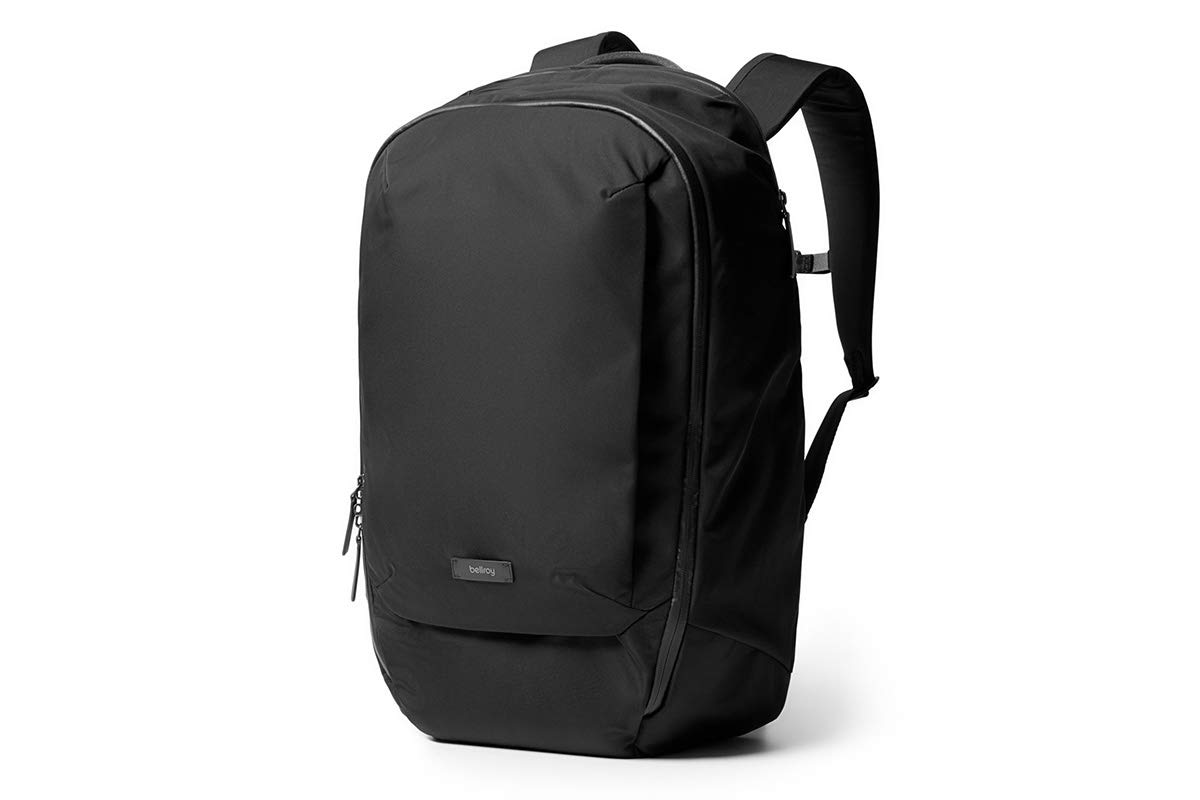 Bellroy Transit Backpack Plus (15’’ laptop, compression straps, adjustable sternum strap, contoured back panel, hideaway waistbelt, organization pockets) - Black