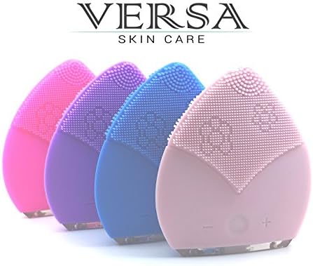 Versa Skin Care Electric Sonic Silicone Waterproof Facial Cleansing and Massage Brush
