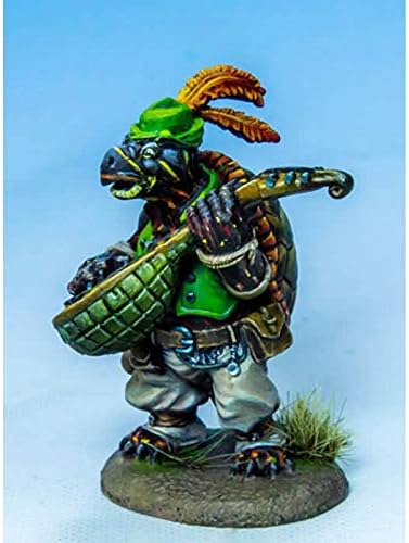 Turtle Bard with Lute Miniature Critter Kingdoms Dark Sword Miniatures