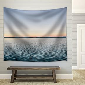 Peaceful Lake at Dusk - Fabric Wall Tapestry Home Decor - 51x60 inches