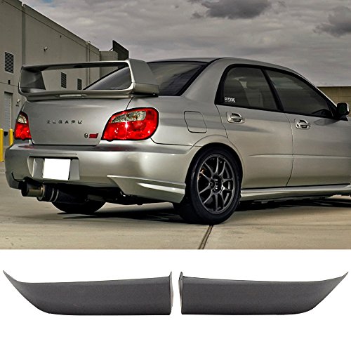 Rear Bumper Lip Fits 2006-2007 SUBARU IMPREZA WRX | Jdm Style PU Black Rear Lip Spoiler Splitter by IKON MOTORSPORTS