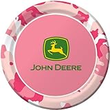 John Deere Pink Dessert Plates (8 per package) by Creative Converting