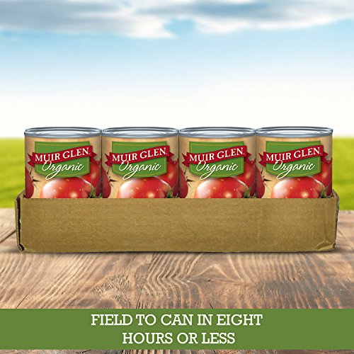 Muir Glen Canned Tomatoes, Organic Crushed Tomatoes with Basil, No Sugar Added, 28 Ounce Can
