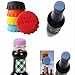6pcs Home Reusable Silicone Wine Beer Keep Fresh Bottle Cap Sealer Cover Stopper