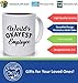 Best Funny Mugs Promotion Gift, World's Okayest Employee Funny Coffee Mug - High Quality 11 oz Handcrafted Porcelain Gift Mug, Hilarious Coffee Mug Funny for Mom, Dad, Coworker, Employees and Friends