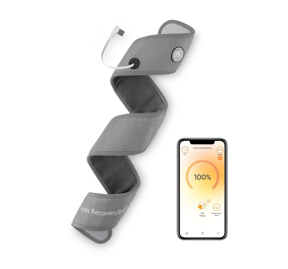 Vulpés RecoveryBrace PRO – Infrared Heating Pad for Wrist, Elbow, Knee & Ankle | Advanced Infrared Heat | Wireless, Rechargeable, Portable | App Control