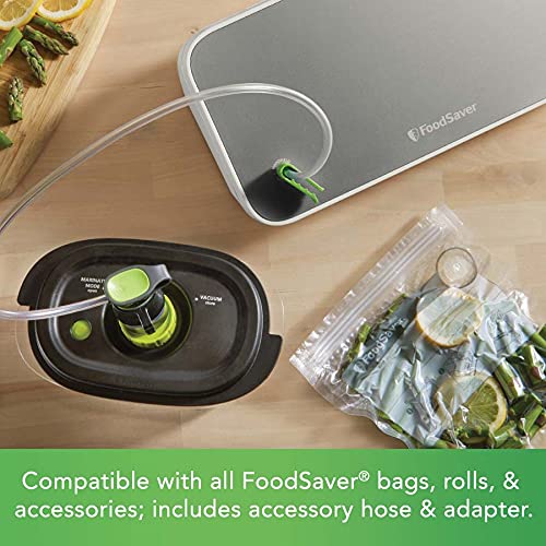 FoodSaver VS2150 Vacuum Sealing System, Food Vacuum Sealer, White/Silver