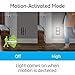 GE Enbrighten LED Motion Sensor Night Light, Plug-In, 40 Lumens, Motion-Select with 25ft Detection, Dusk-to-Dawn, Brushed Nickel Louver – 37299 (1 Pack)