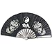 BladesUSA 2510-B Kung Fu Fighting Fan, Stainless Steel Frame, Black/White, 14-3/4-Inch Length, 27-1/4-Inch Open