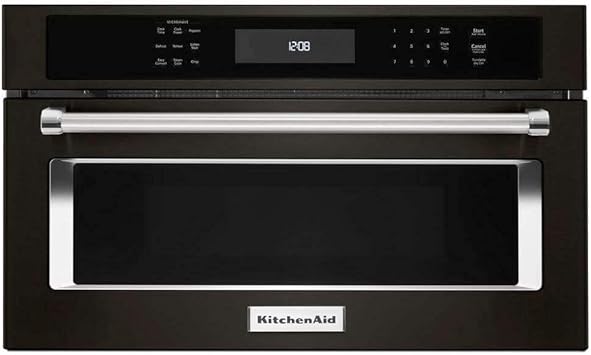 Amazon Com Kitchenaid 1 4 Cu Ft Built In Microwave In Black