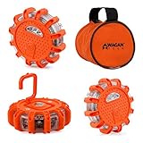 Wagan EL2639-3 Orange Pack of 3 F.R.E.D. Light Flashing Roadside Emergency Disk (3 pk)