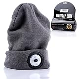 Hat Light - Nightcap Elite Outdoor Cap and Beenie with Ultra Bright Rechargeable and Removable LED Light - Running, Hunting, Fishing and All Outdoor Activities