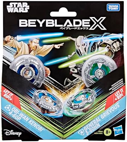 Hasbro Beyblade X und Star Wars Collab, Obi-Wan Kenobi 4-60P vs. General Grievous 3-80HN