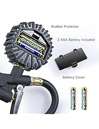 astroai Digital inflador de neumáticos con medidor de presión, 250 PSI