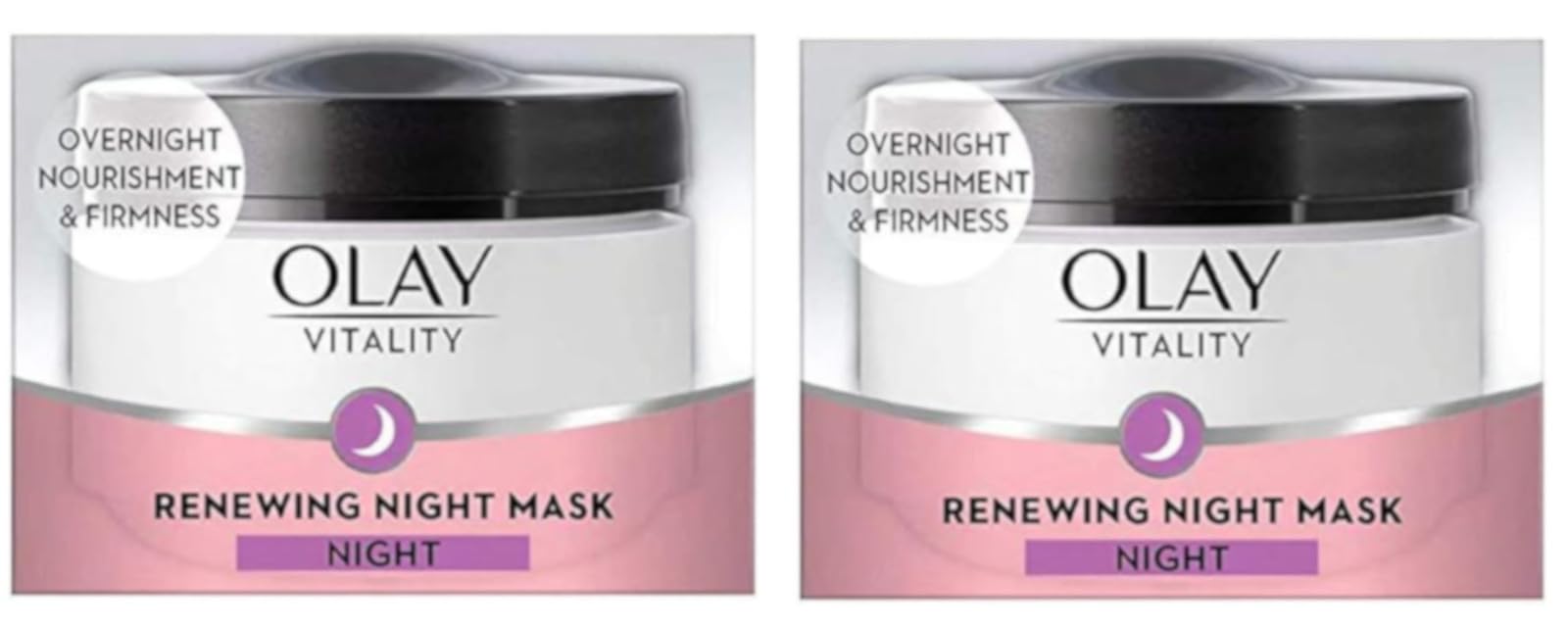 2 x Olay Vitality Renewing Night Mask Night 50ml - New In Box