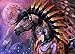 Yumeart Diamond Mosaic Painting by Number Colorful Horse Full Drill Square Diamond Embroidery Animal Unfinish Decorative 30x40cm(12x16