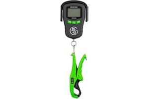 GOOGAN BAITS Googan Squad Digital Fish Scale with Lip Grip – 55lb Capacity, Non-Slip Grip, Bright Digital Display, Batteries Included